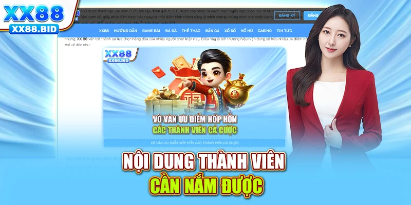 Nội dung thành viên cần nắm được